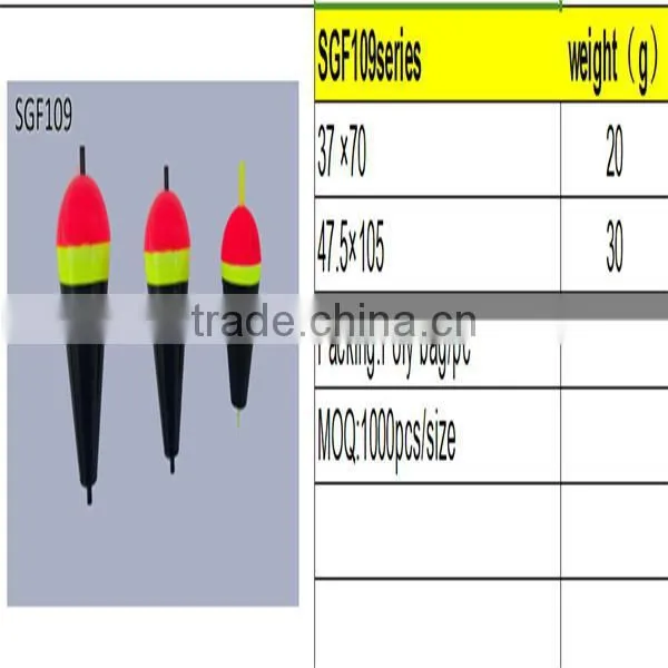 Wholesale outdoor activities equipment distributor China fishing product EVA fishing float Fishing lure