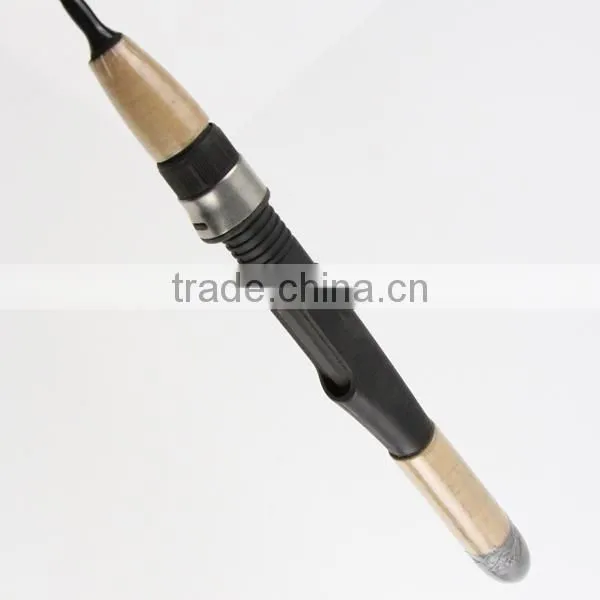 fishing spinning rod ice fishing rod, bass fiber glass spinning rod spinning rod with wooden handle