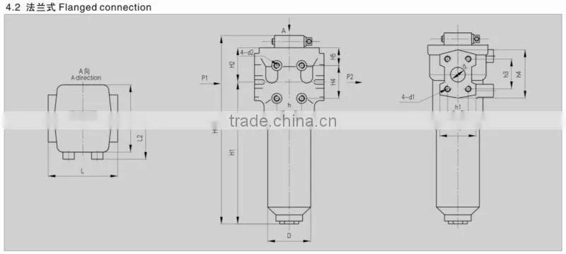 DFFILTRI Factory Hydraulic PLF-H60X10 High Pressure line Oil Filter
