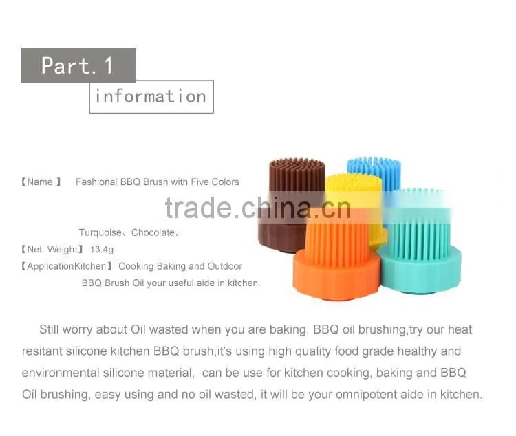 2017 most popular barbecue tools silicone bbq grill brush