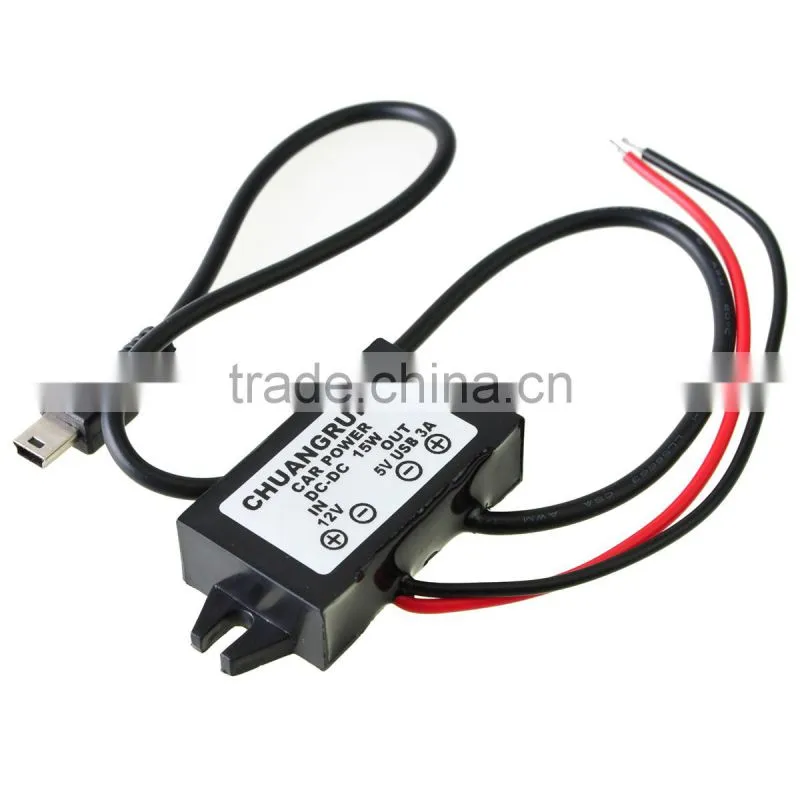2017 Waterproof DC Converter 12V Step Down to 5V 3A 15W Mini Power Supply Module