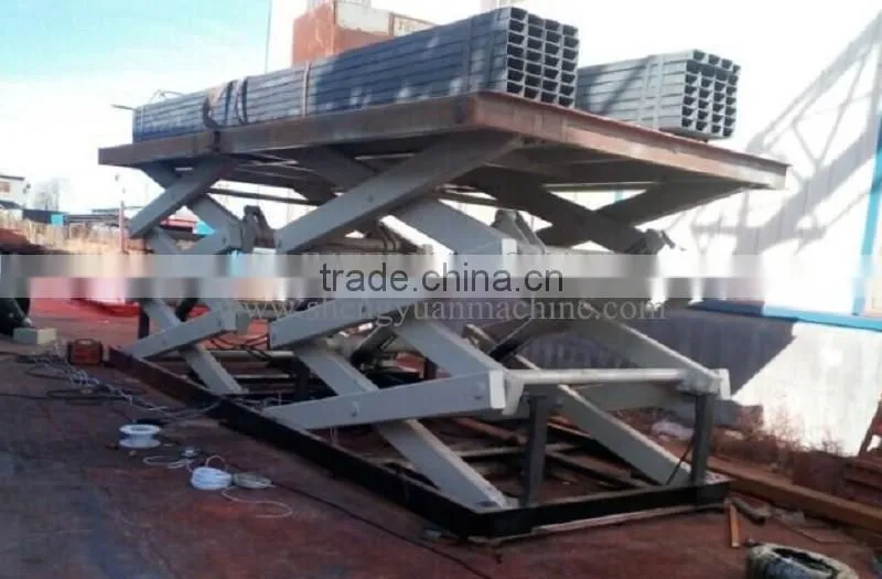 Customized Hydraulic Stationary Scissor Lift Platform For Warehouse Working