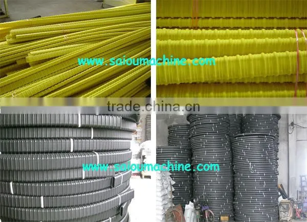 china supplier PE FLAT Corrugated Pipe Production Line
