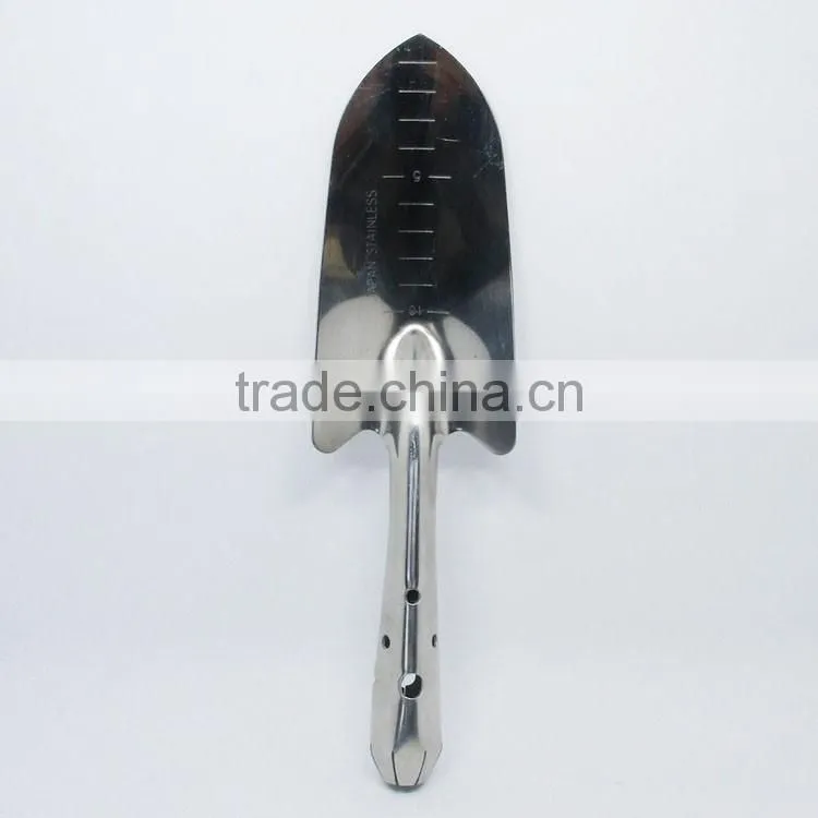 Best selling well stainless steel shovel with steel handle children garden spades shovels with degree home shovel for kids