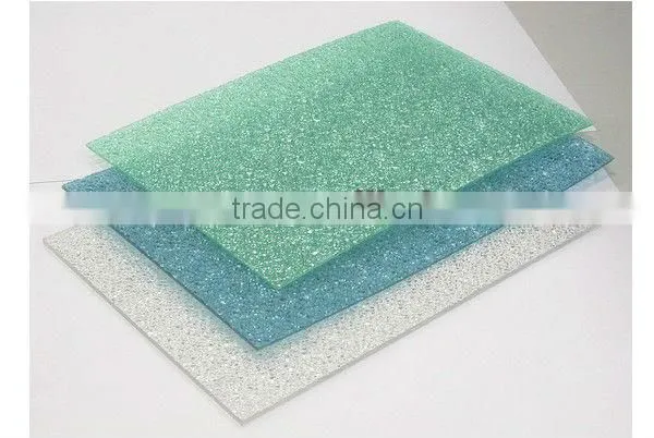 decorative building materials embossed pc sheet