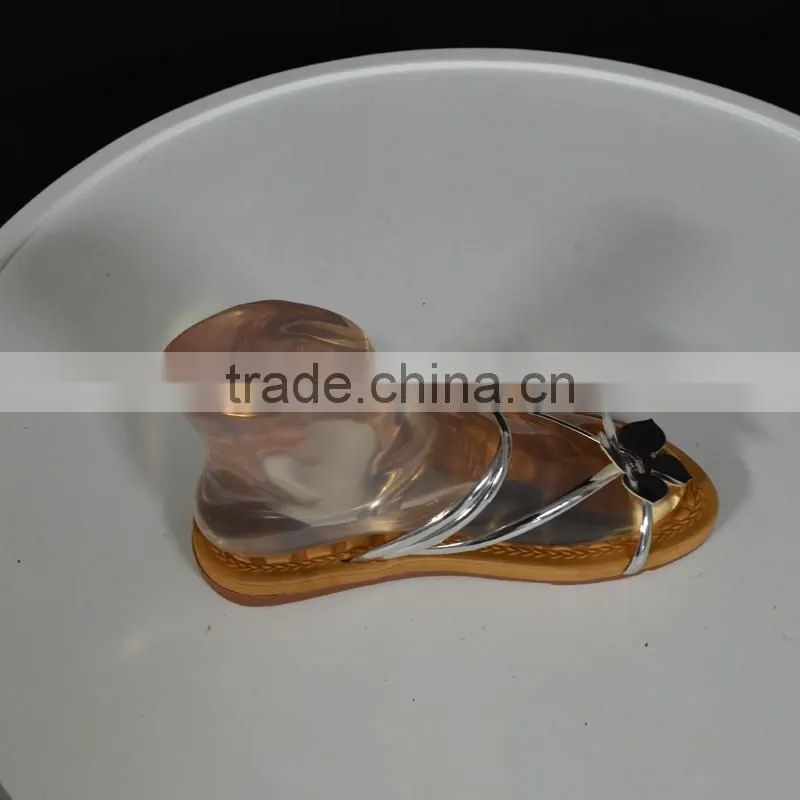 hot sale transparent fiberglass foot mannequin for display