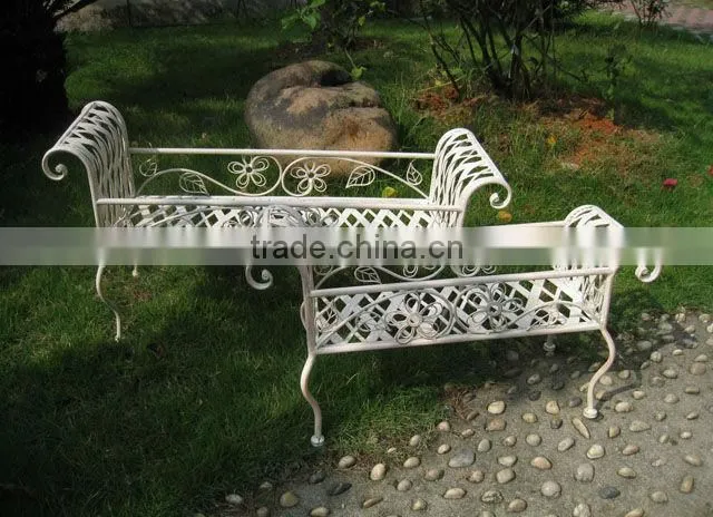 Vintage Wrought Irons Antirust Metal Antique Outdoor Decorative Garden Flower Planter Stand