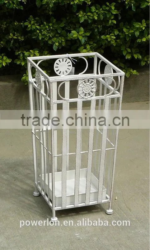 Metal Umbrella Holder Stand vintage Antique White Color Shabby Chic