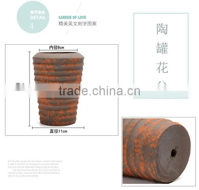 Wholesale retro do the old red ceramic outdoor planters