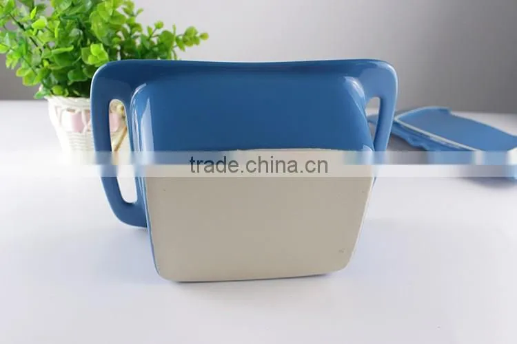 China suppliers customized ceramic cookware casserole carrier