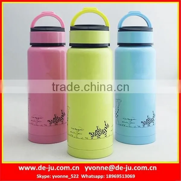 Stainlesss Steel Vacuum School Water Bottle