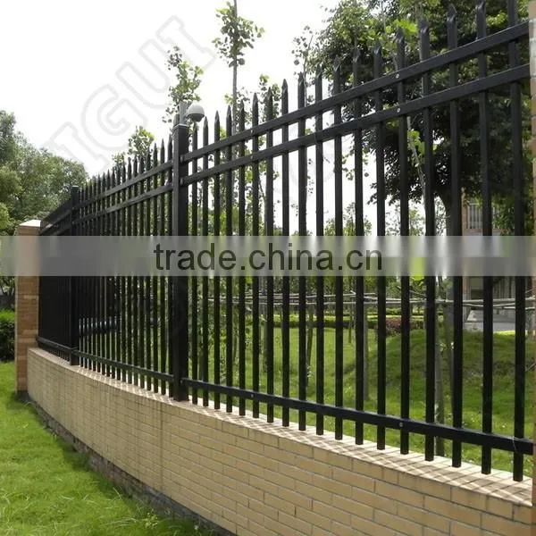 for street Decorative Black Cheap steel fence, factory direct production fence