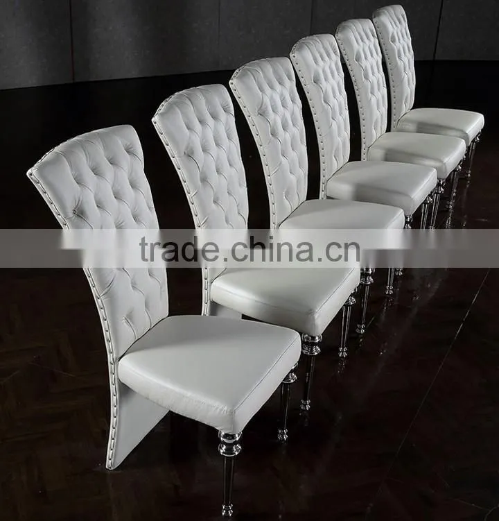royal golden mirror back stainless steel dining chair furniture for home use