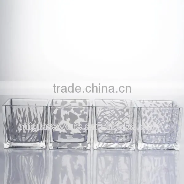 newest houshold type machine made the double groove square vase