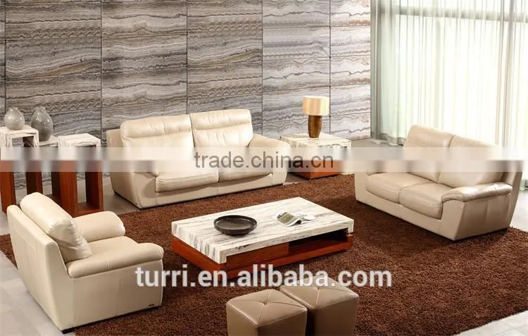 2015 modern fancy Italy heated leather sectional sofa furniture