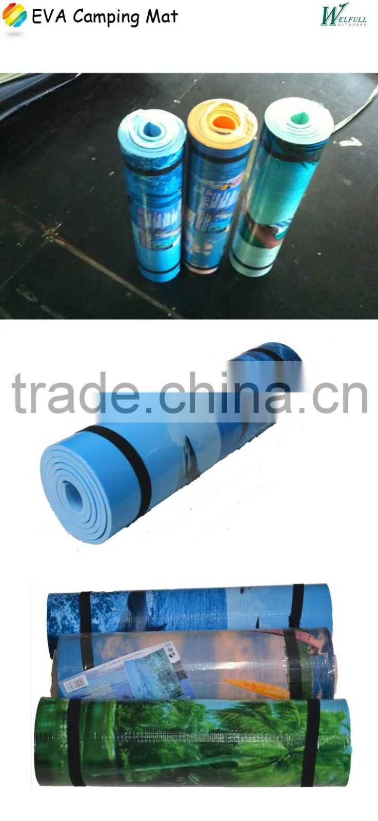 Camping Mat Waterproof High Quality Beach Mat Travel Cooking Picnic Mat Sleeping Pad can be printed by customer pictures