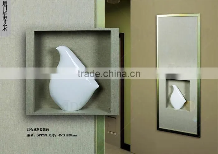 ceramic wall art decoration canvas handmade painting