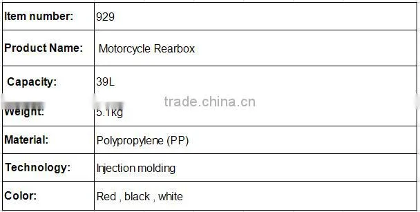 39L Motorcycle Delivery Box Scooter Delivery Food Box Motorcycle Tail Box