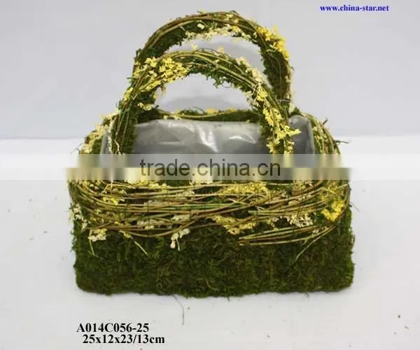 moss jug pot for flower plantting