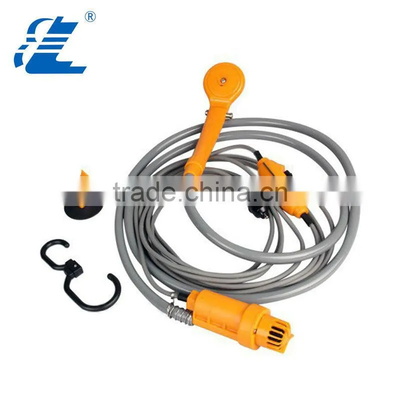 Outdoor portable mobile shower set for camping or car washing