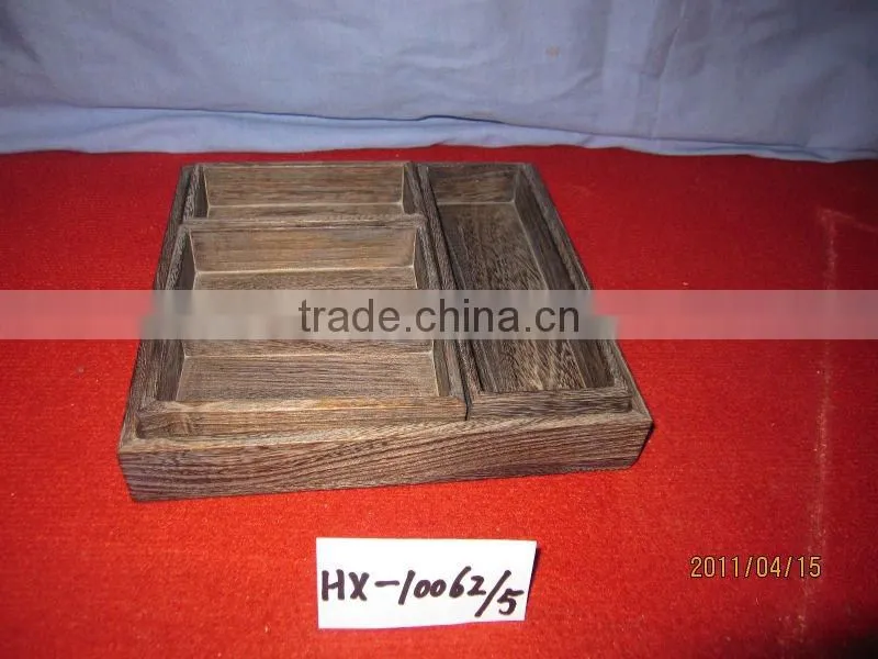 healthy multi-purpose wooden tray,food tray
