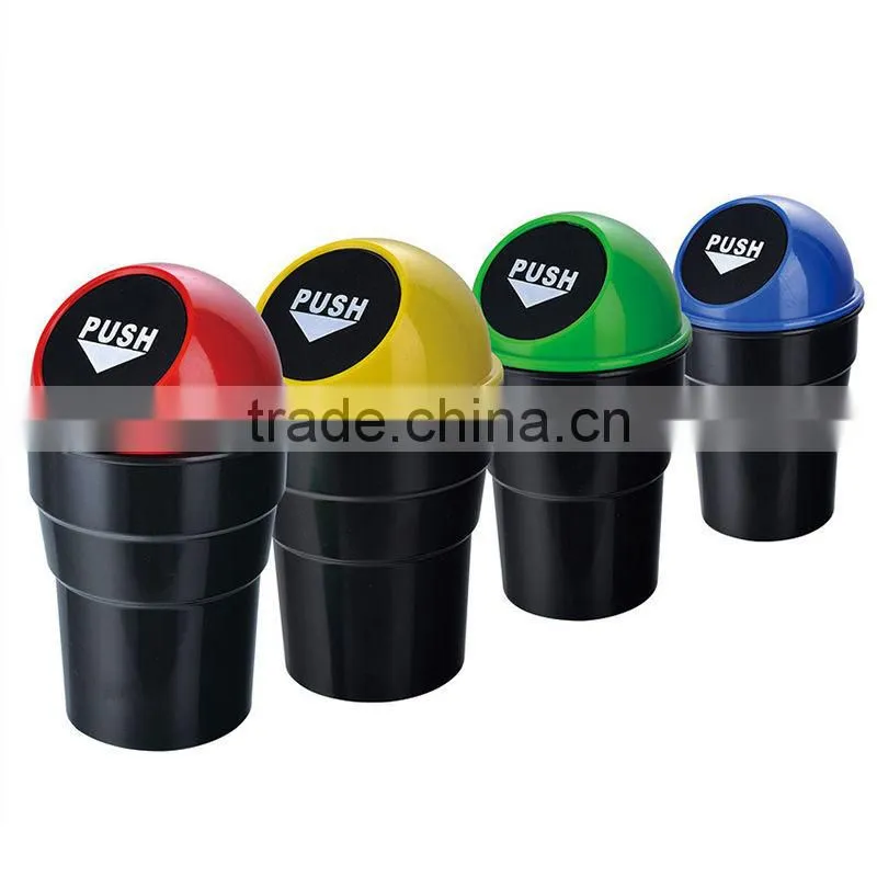 Car Trash Mini Cup Box Can Car Garbage Bin Dust Rubbish Box Car Car Trash Garbage Can Wastebin A0268