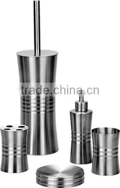 Bathroom set, set of FOUR (Gray)