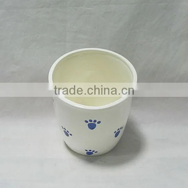 White Color Dog Treat Jar