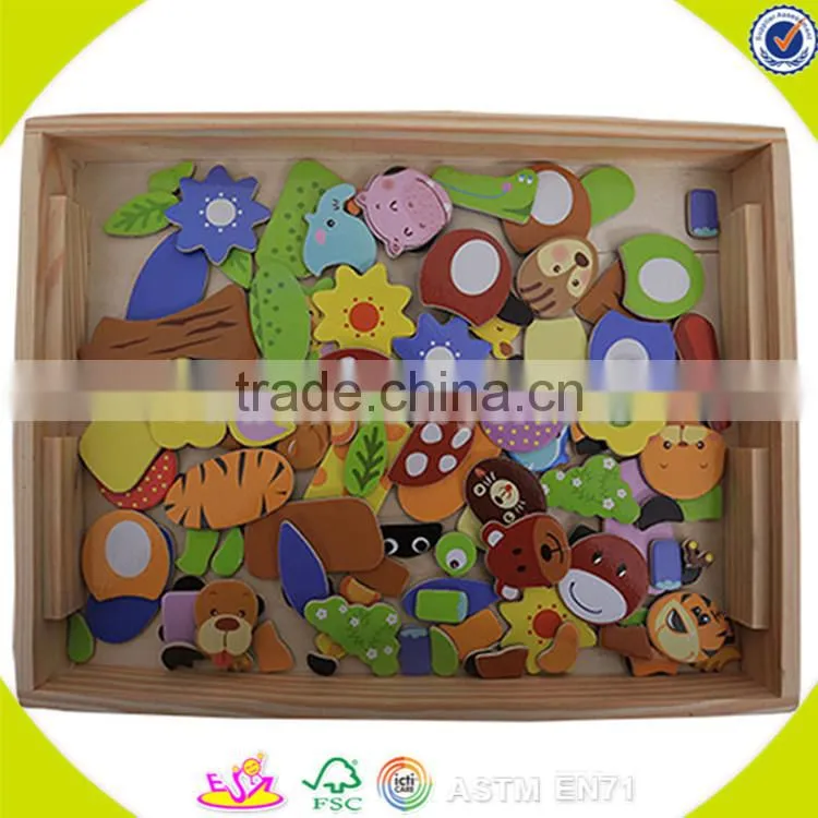 Wholesale multifunction magnetic wooden easel blackboard top quality wooden blackboard wooden double sides blackboard W12B060