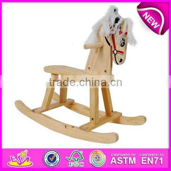 2015 hot sale wooden ride on toys,popular rocking horse wooden decorative,hot sale wooden rocking horse W16D015