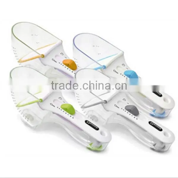High quality NEW Adjustable detergent power scoop, OEM lanudry powder PP measuring scoop, China make plastic measuring scoop