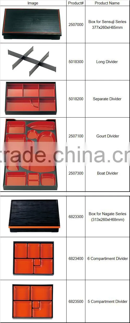 High Quality Rectangular Lunch Box Shokado Bento ABS Japanese Lunch Box Take out