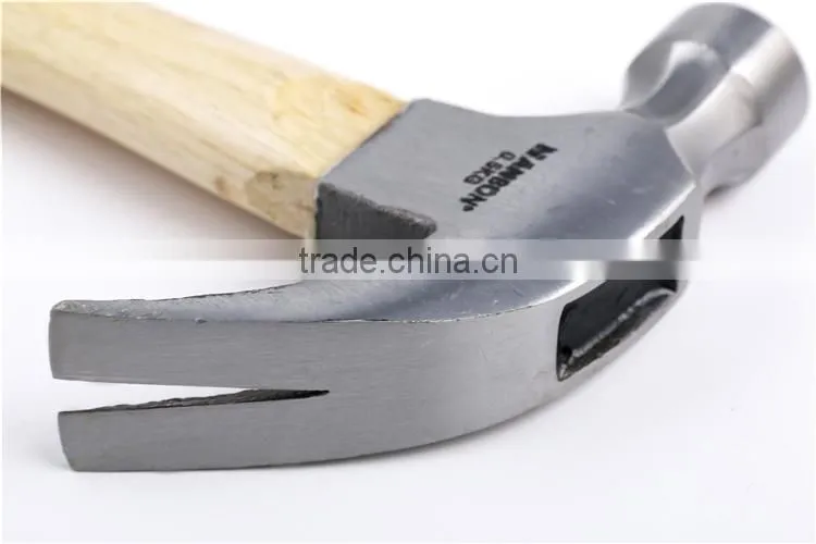 Professional claw hammer,nail hammer with wooden handle