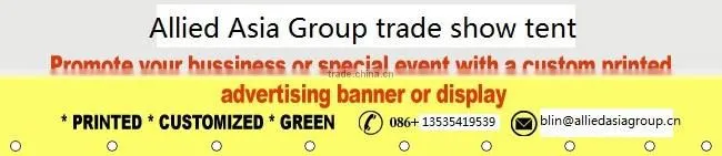 customized stainless steel adjustable height fold trade show pvc tent