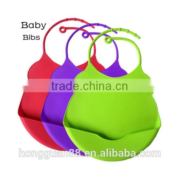1pc New Kid Infant Baby Washable Silicone Feeding Bib Cute Cartoon Patterns Bib