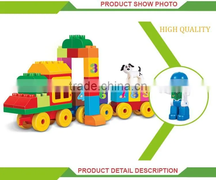 Diy toy Interesting building blocks train set