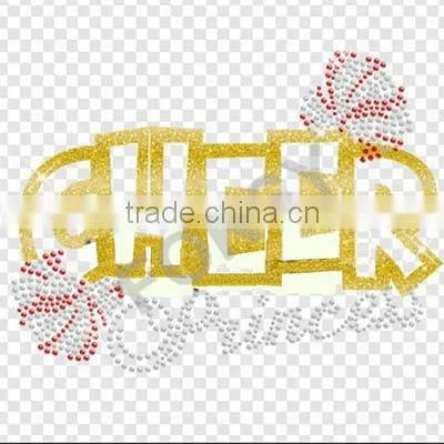 sequin embroidered with rhinestone iron on transfer