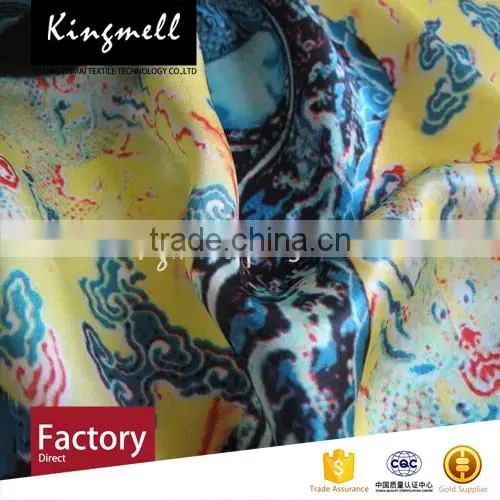 Custom Chinese Dragon Style of Digital Printed Silk Scarf for Men in Spring
