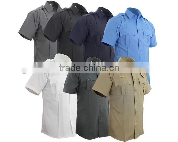 Custom Police Officer Clothing Safety Guards Uniform Police Shirts