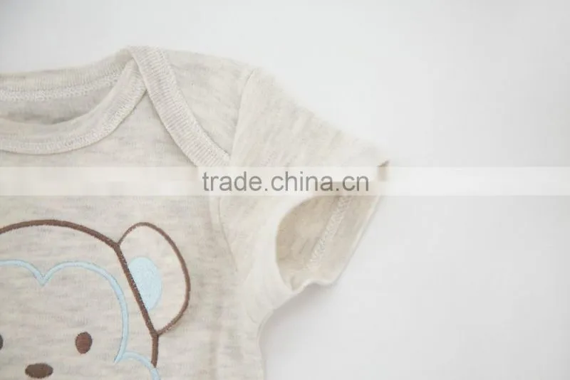 2017 New Newborn Clothes 100% Cotton Bear Design Baby Rompers For Summer