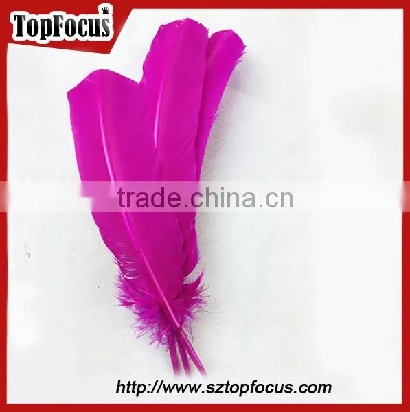 Factory prices wholesale prime quality dyed turkey wing feather