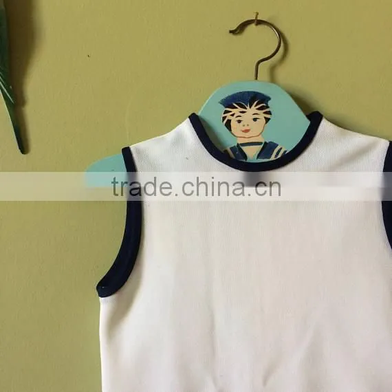 Latest fashion 100% cotton knitted lovely baby girl summer one piece designer girl dress
