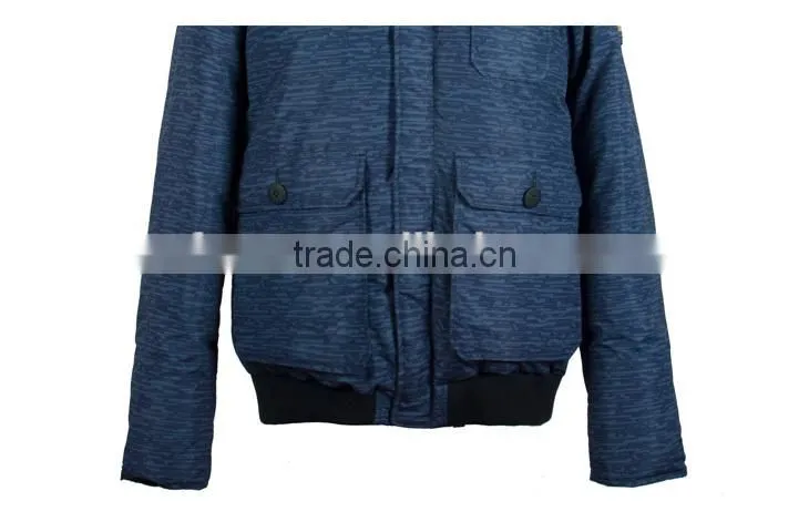 2017 new men's outdoor bomber down jacket winter parka with hood