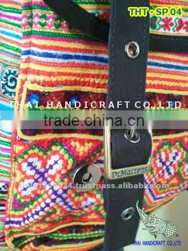 Embroidered HMONG HILL TRIBE Backpack School Bag Travel Bag Unisex Bag
