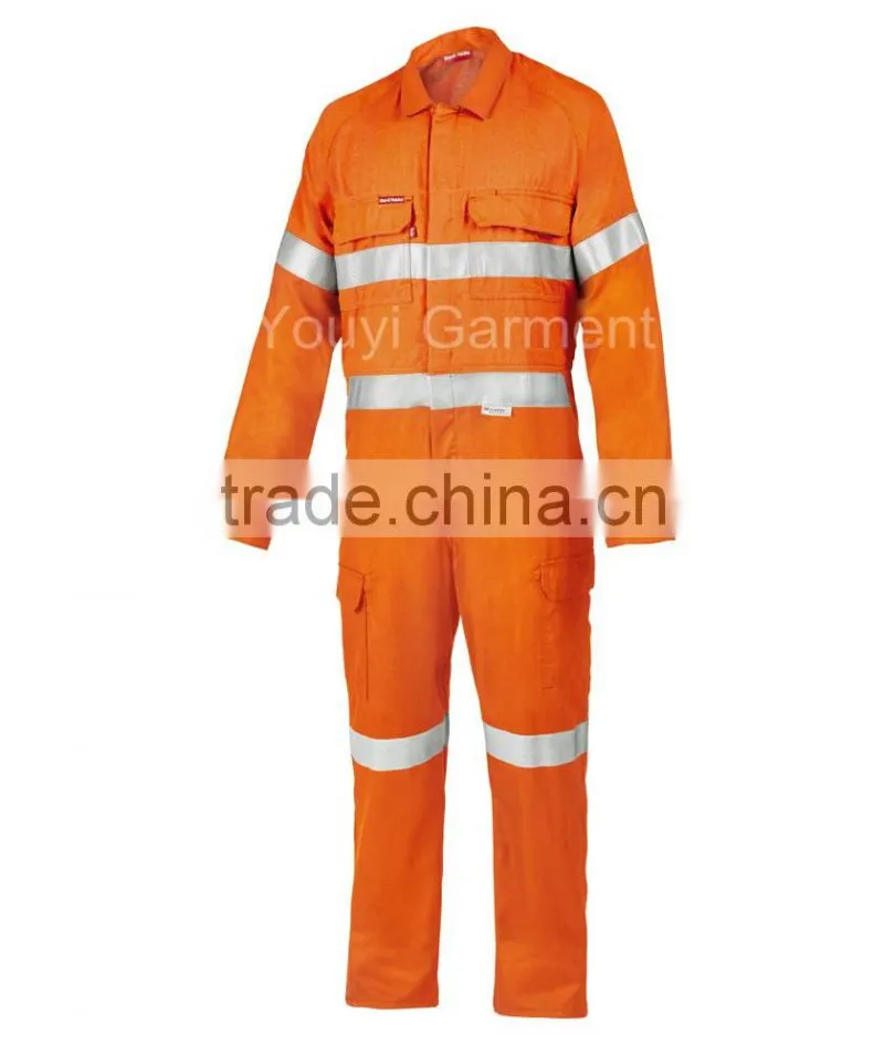 Orange Nomex FR viscose Flame Retardant Coverall with 3M Scotchlite