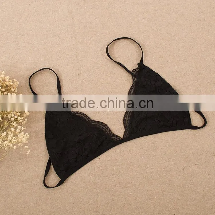 Top level non-convertible Straps sexy lace women bra