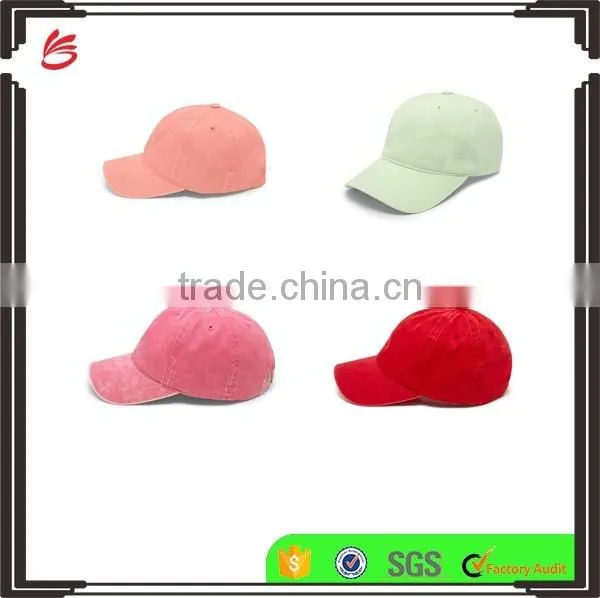 2017 Custom Made One Size to Fit All Acid Washed Plain Blank Dad Hat for Ladies