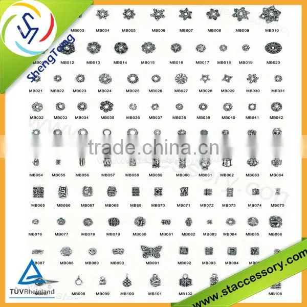 customized wholesale metal gallery beads