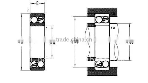 Stainless steel self-aligning ball bearing ss1300