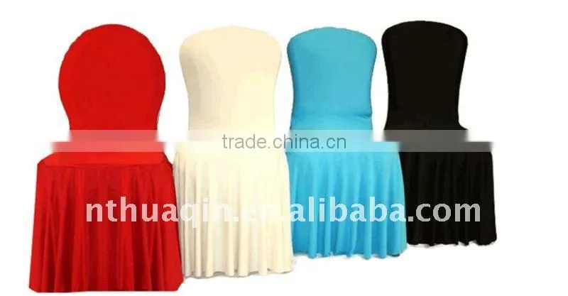 6FT Spandex Lycra Rectangle Table Cover With Open Sids To Accommodate Banquet Chairs